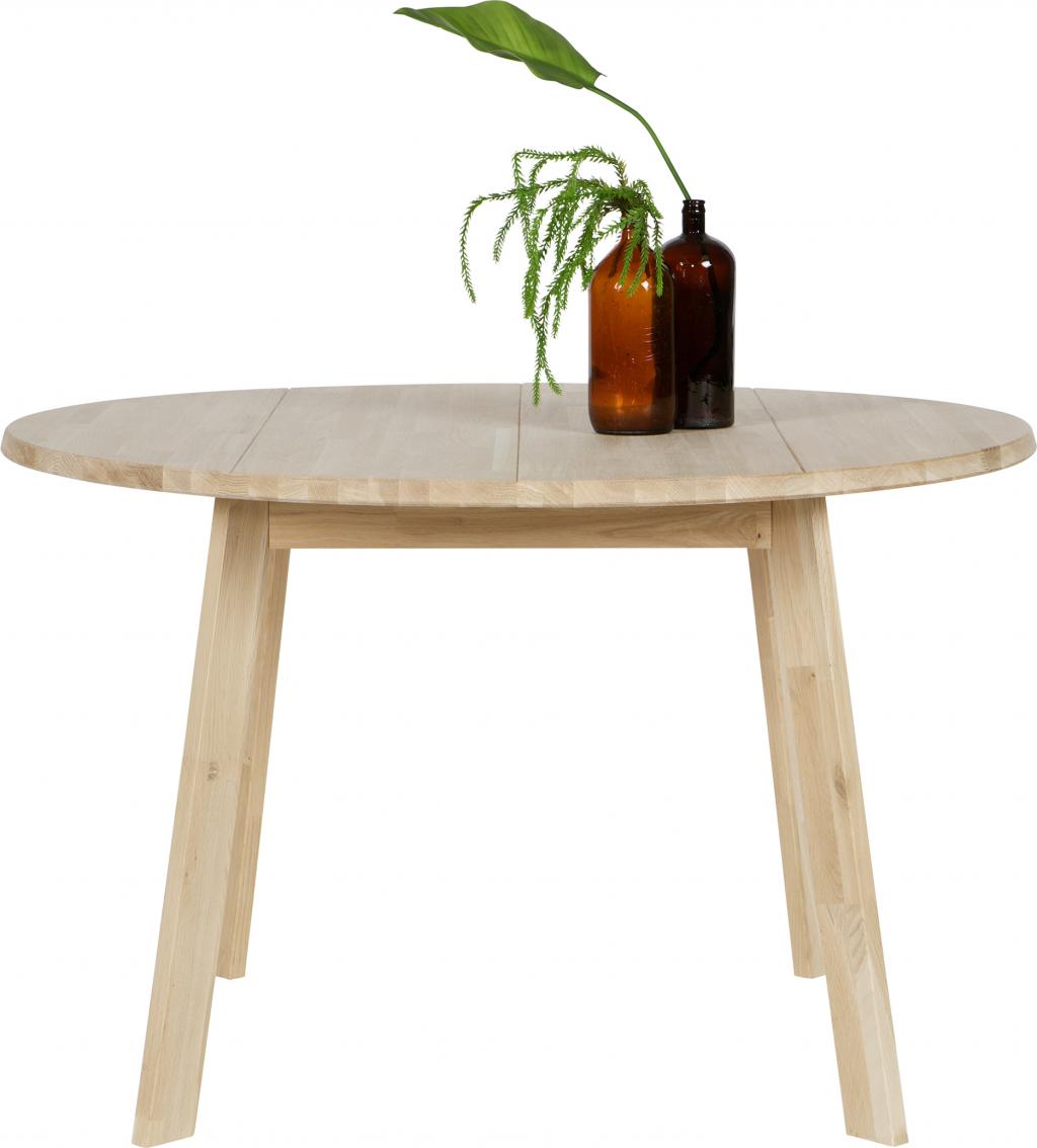 Woood Eettafel Disc Rond 120 cm Massief eikenhout